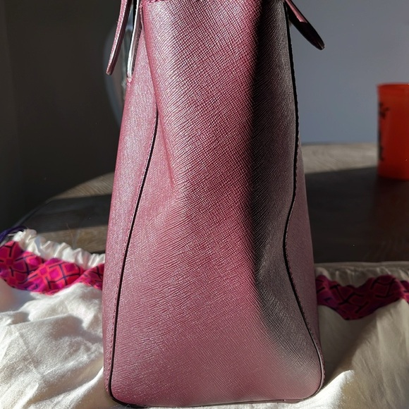 TORY BURCH EUC Burgandy tote bag. Comes with unbranded dust bag. - Picture 9 of 16